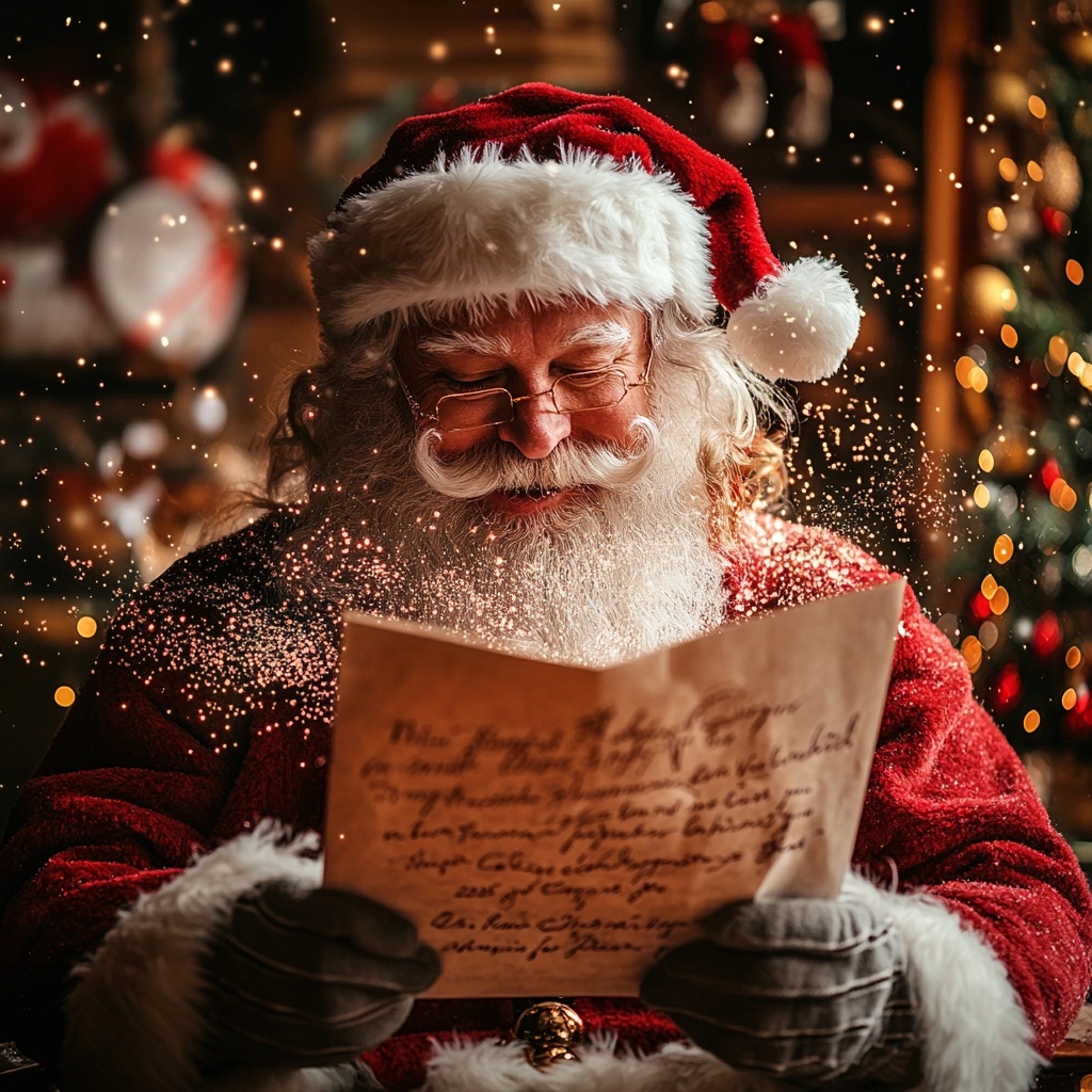 Santa's Magical 2025 Wishes in Cozy Decor