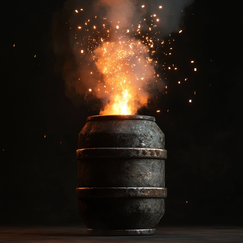 Explosive Black Powder Keg: Ignite Your Curiosity!