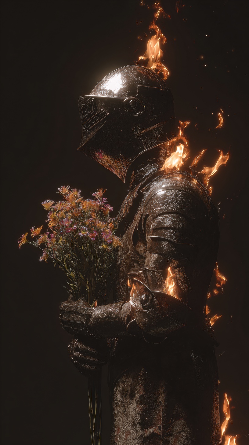 Knight of Flames: A Dark Aesthetic Encounter