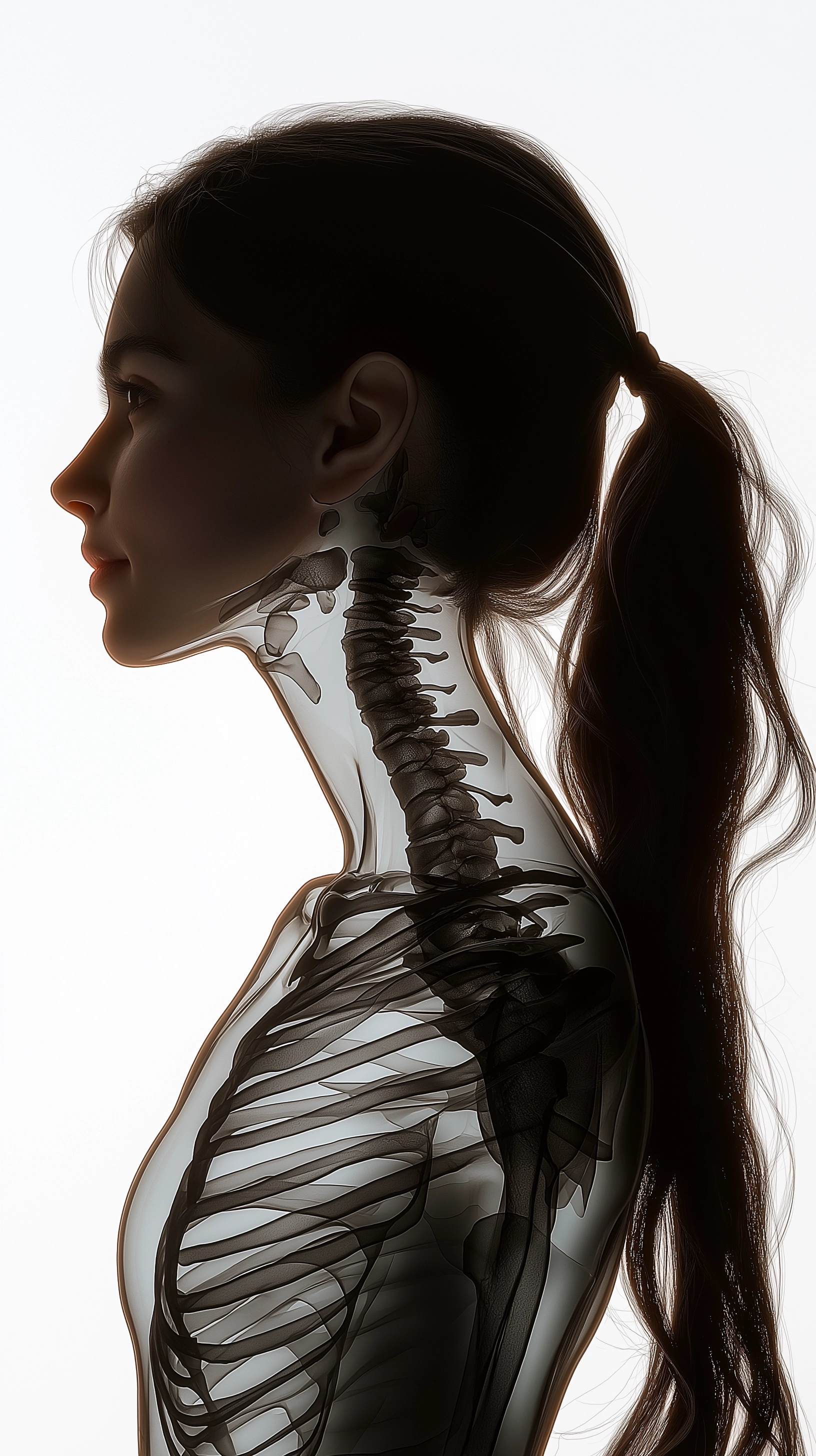 Elegant Skeletal Portrait: A Fusion of Art and Science