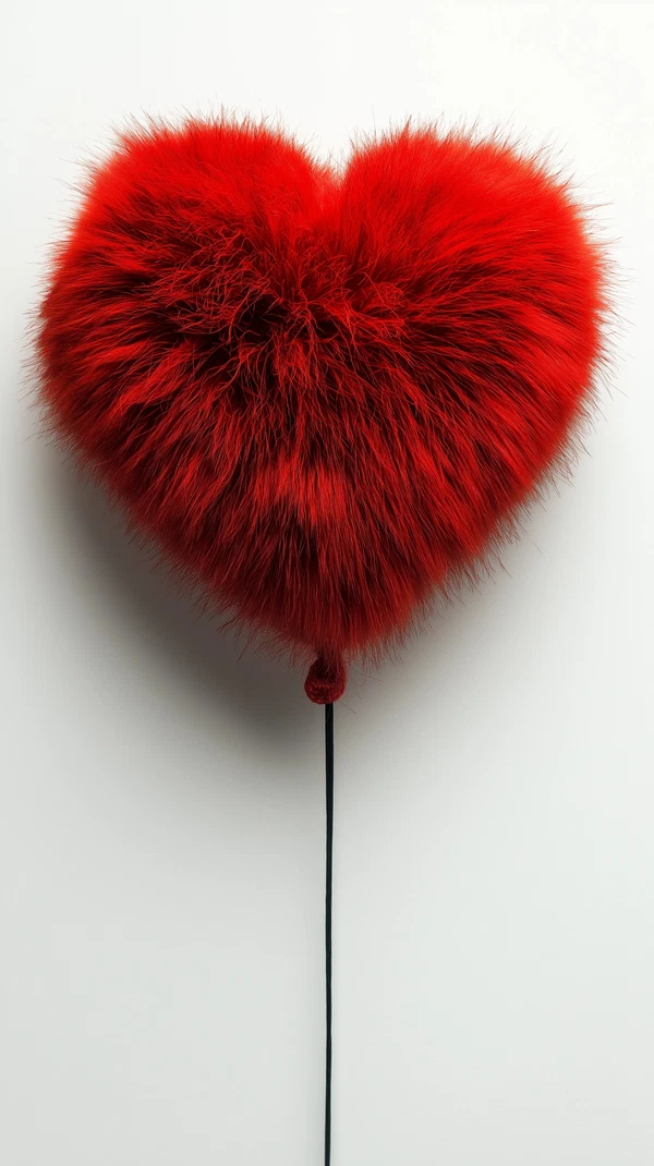 Embrace Comfort: Unique Heart-Shaped Fur Design