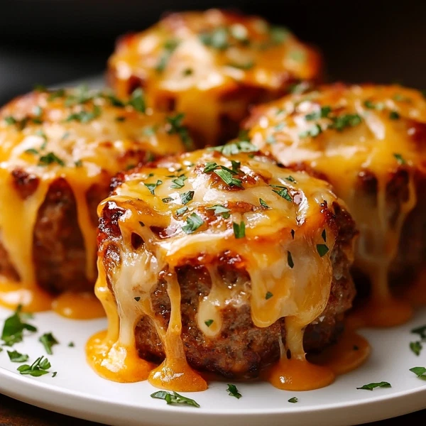 Delicious Cheesy Stuffed Meatloaf Bites Recipe