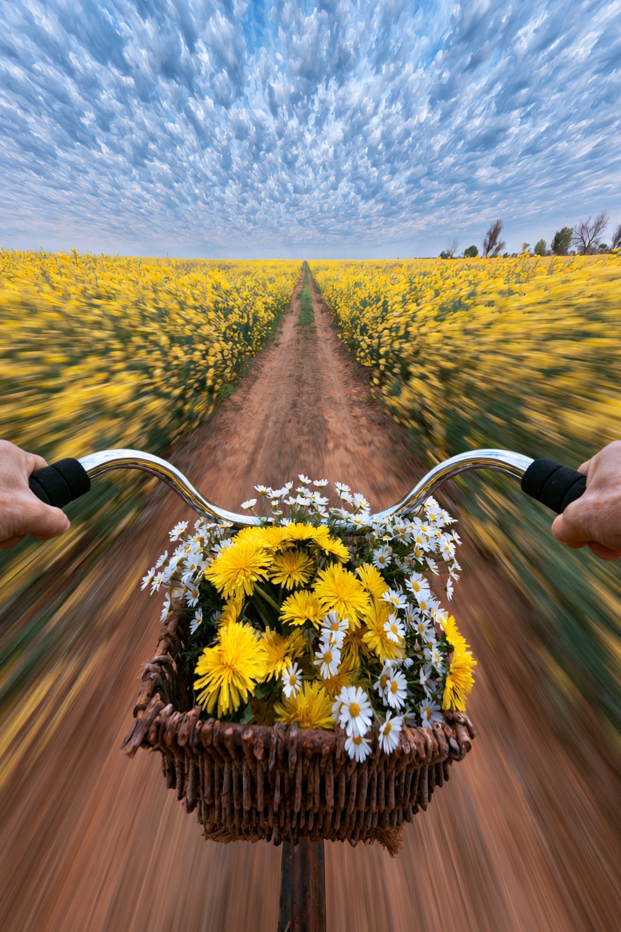 Spring Ride: Embrace Nature's Blooming Beauty