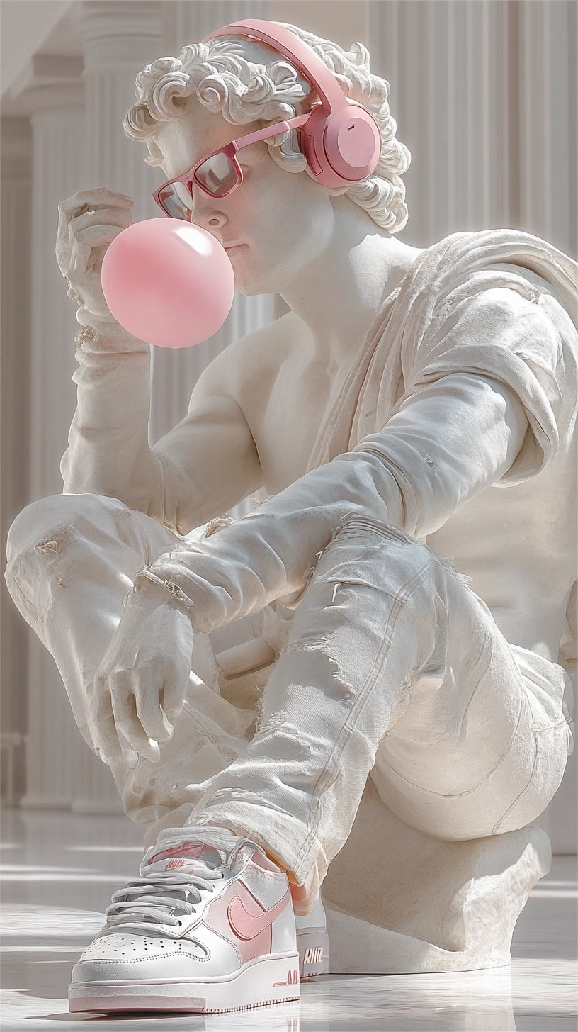 Modern David: Classic Art Meets Street Style