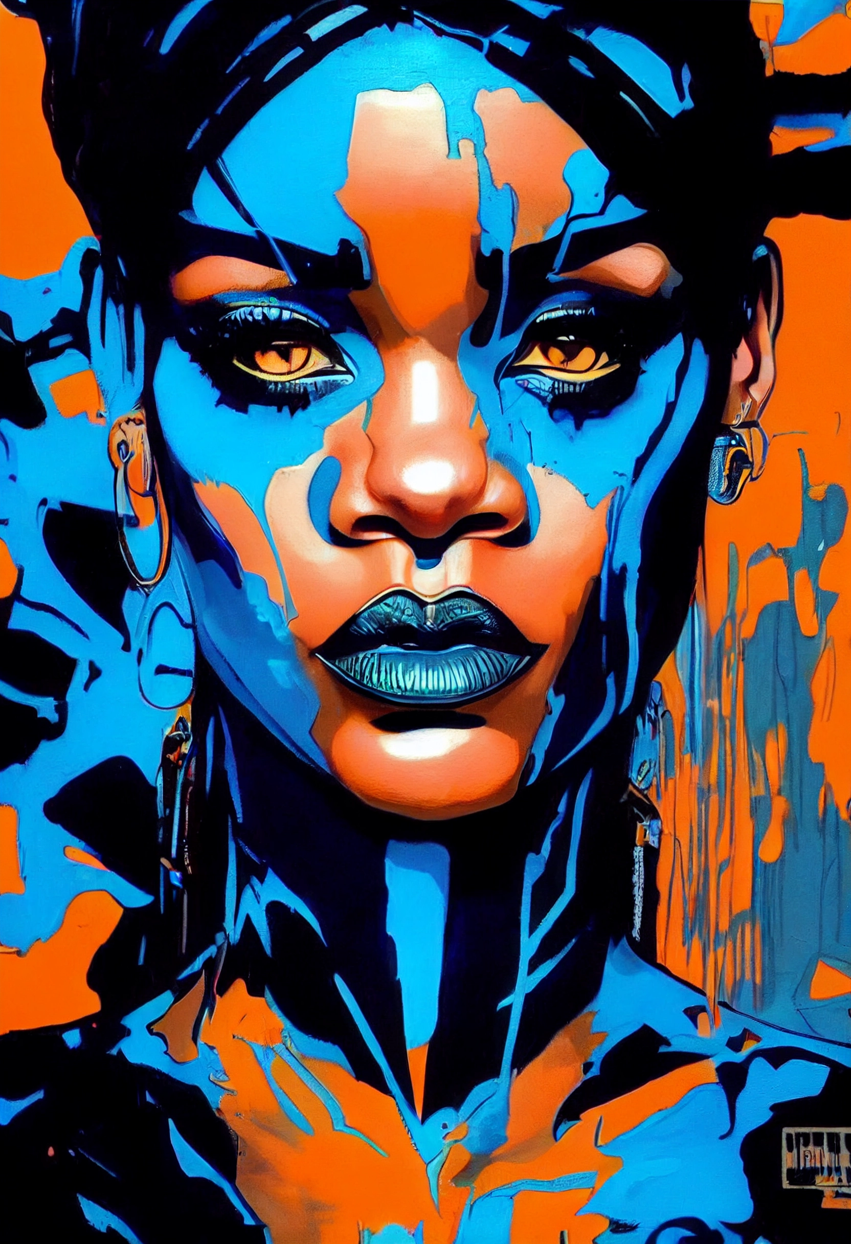 Rihanna Rocks Black Panther Outfit with Graffiti Art