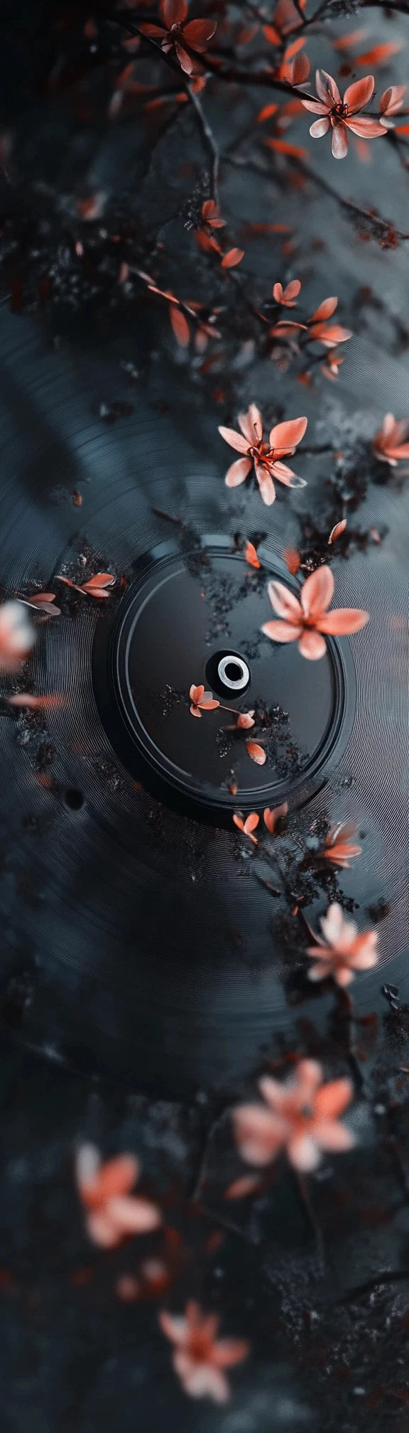 Floral Harmony: Ultra-Realistic Vinyl Art