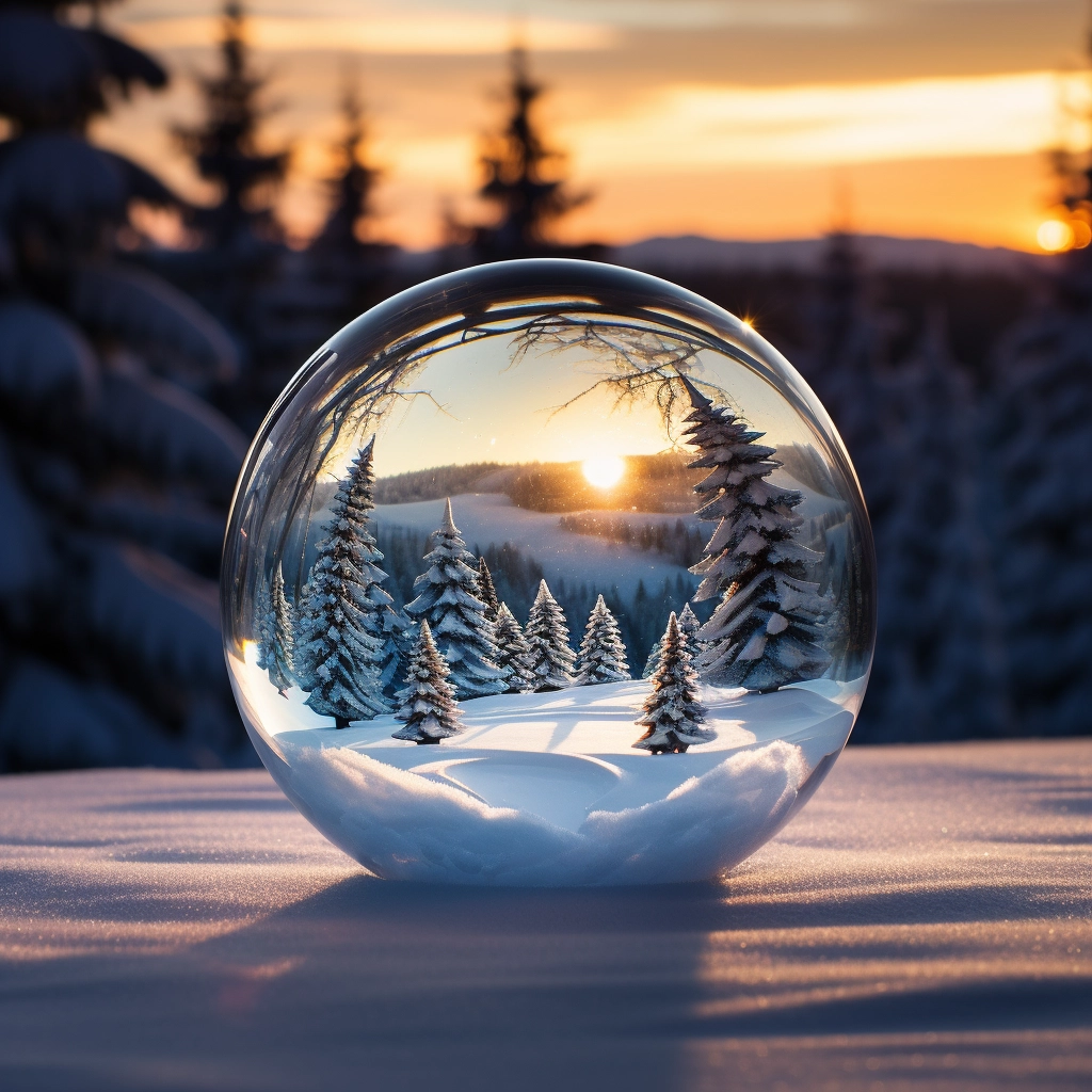 Stunning Photorealistic Crystal Snow Christmas Ornaments