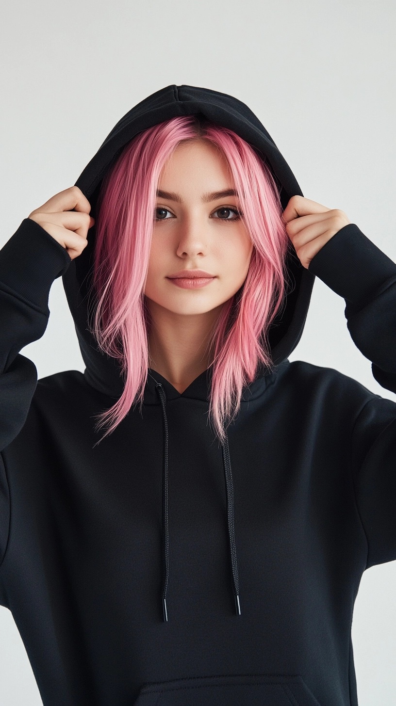 Stylish Black Oversized Hoodie for Effortless Chic