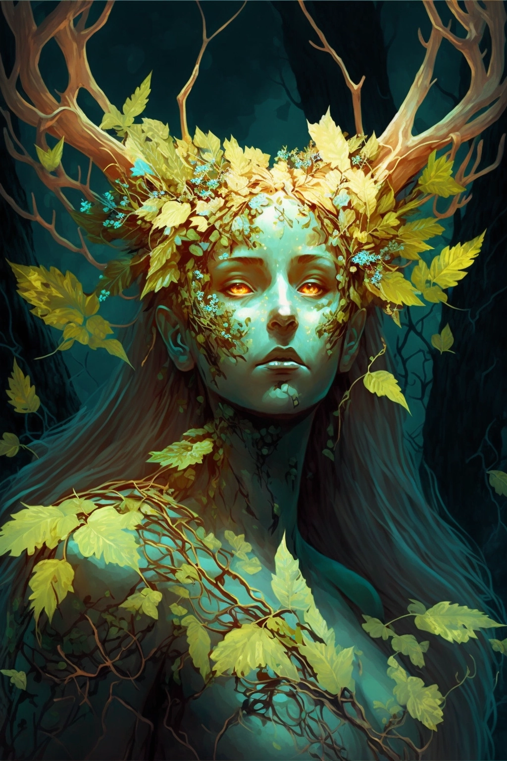 Enchanting Dryad: A Fusion of Whelan, Deharme & Fragonard