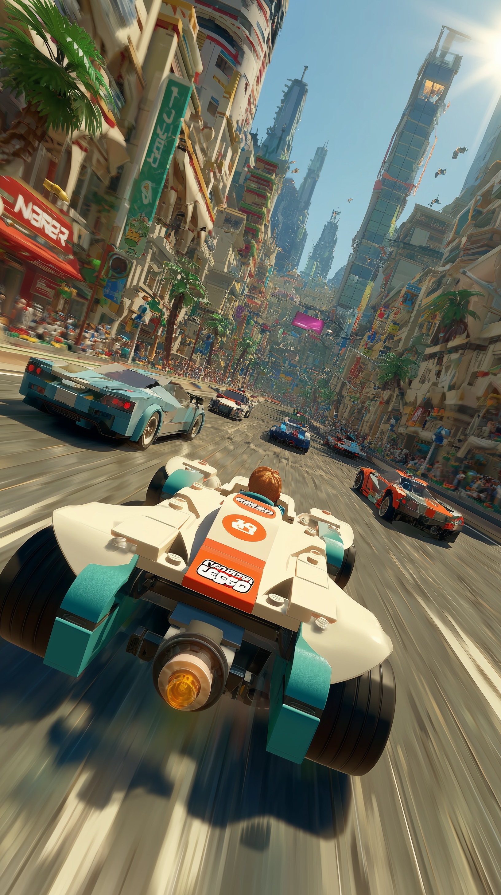 Race Through a Colorful Lego City Adventure!