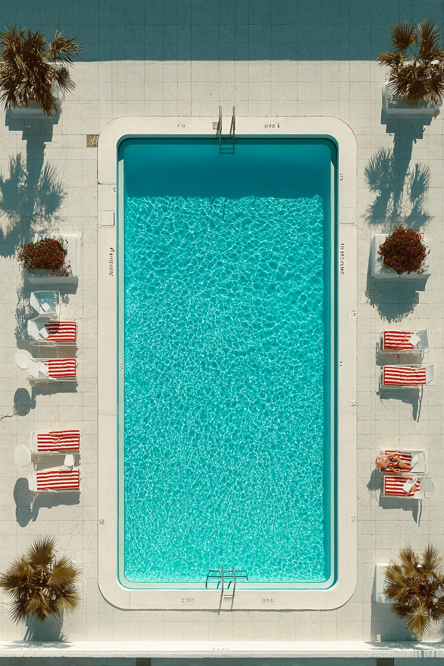 Bright & Clear Poolside Retreat for Relaxation