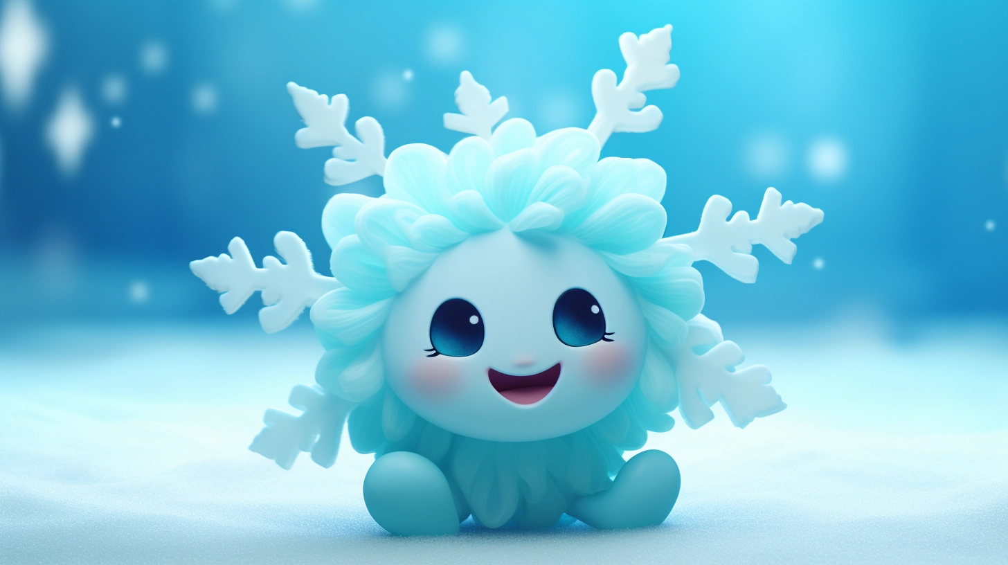 Smiling Snowflake: Adorable Winter Charm!