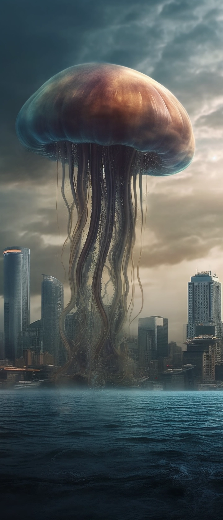 Skybound Jellyfish Takes Over City