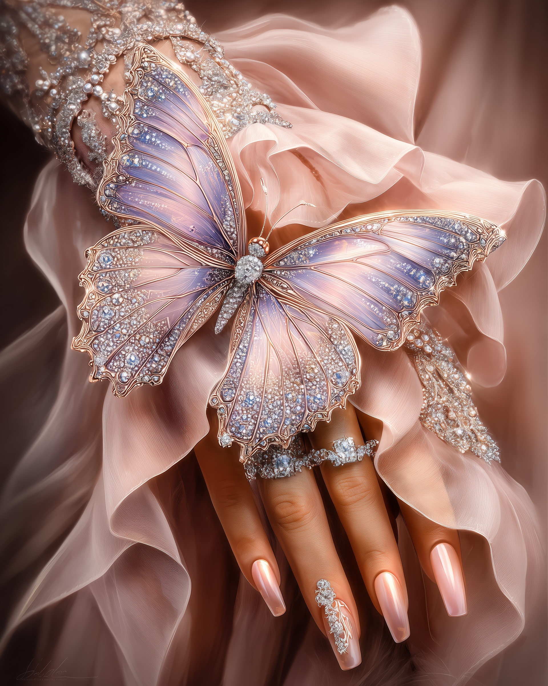 Intriguing Hyperrealistic Butterfly Art