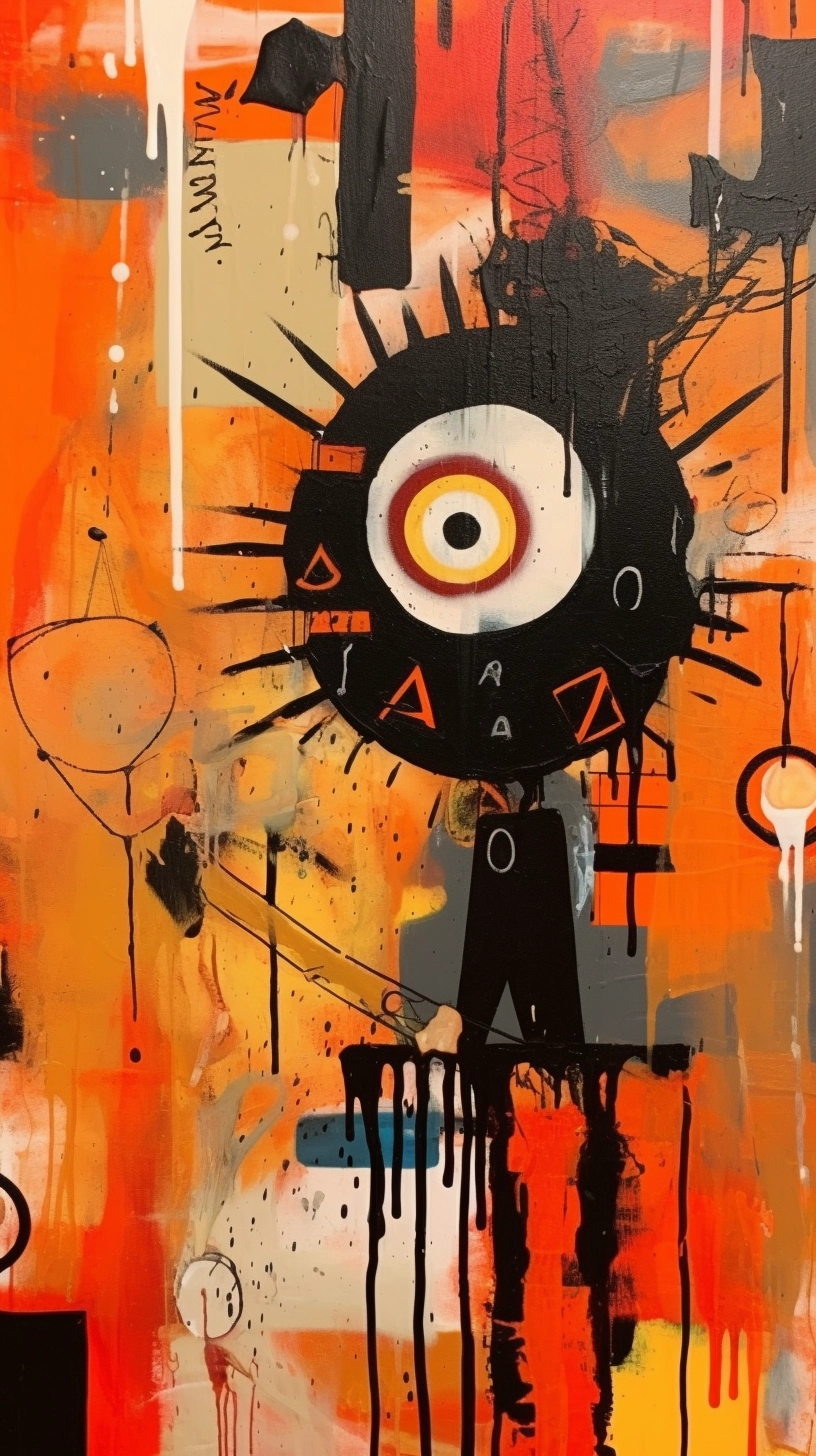 Orange Evening Art: Basquiat, Meese & Kandinsky