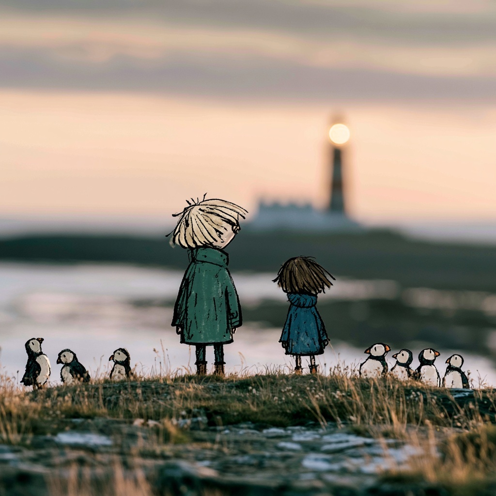 Whimsical Lighthouse Adventure on Northumberland Coast