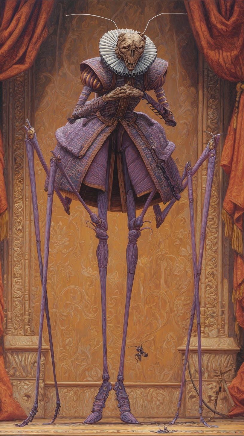 Frankenstein's Monster: A Surreal Opera Stage Scene