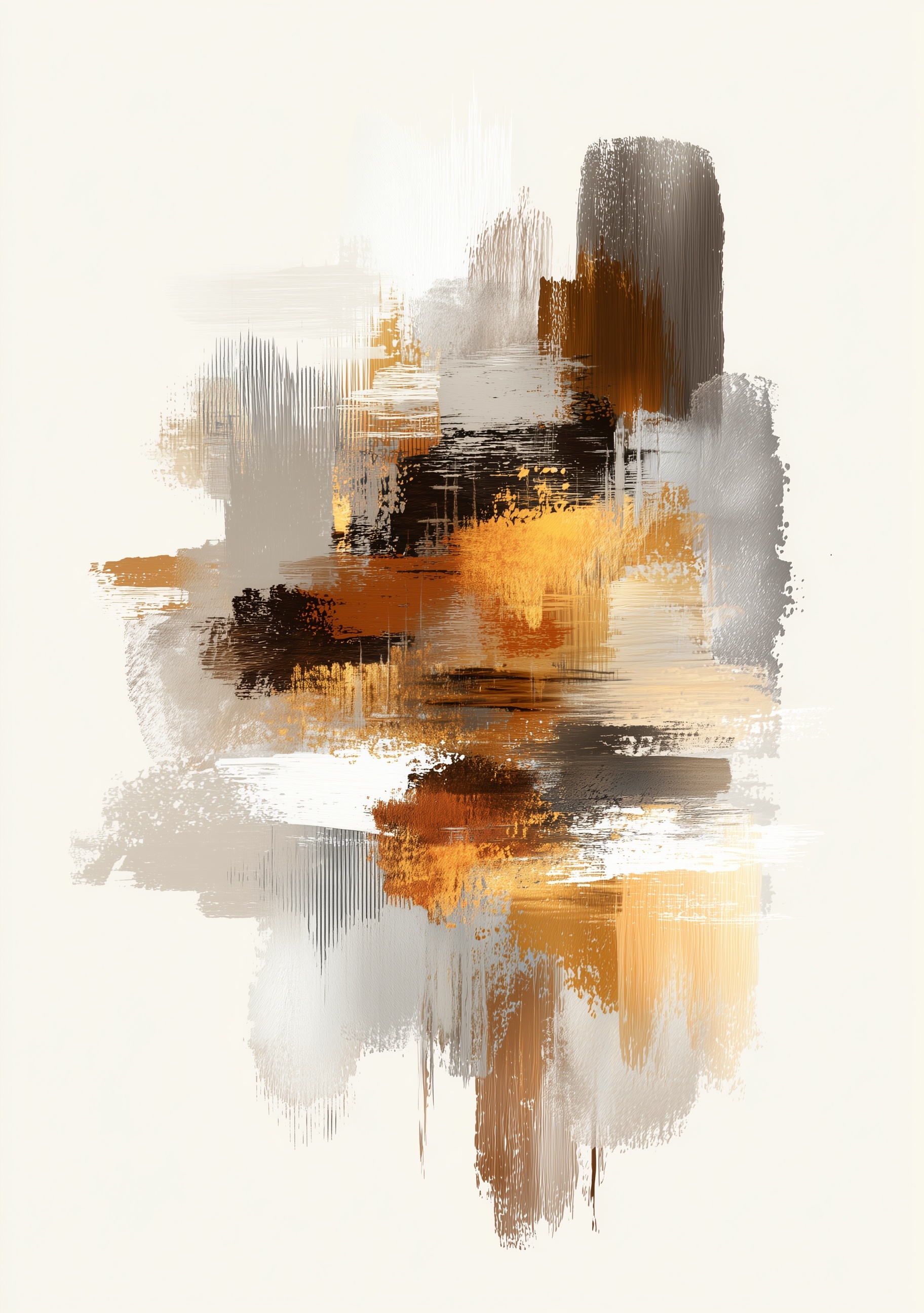 Cozy Autumn-Inspired Abstract Art for Your Home