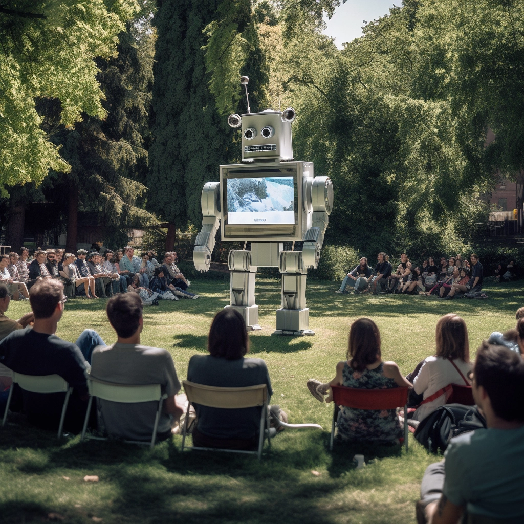 Meet Your New Robot Presenter in the Park