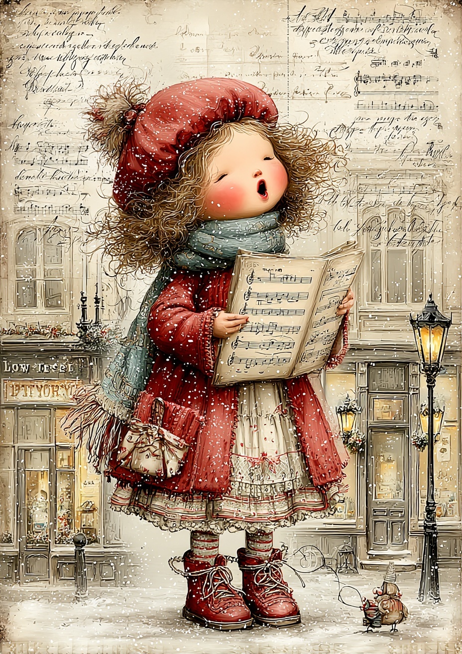 Joyful Christmas Carols Under Lanterns