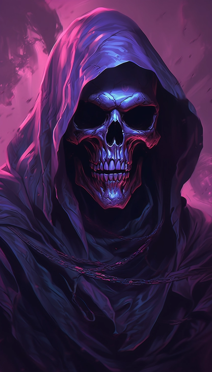 Stunning Grim Reaper Illustration in 32k UHD