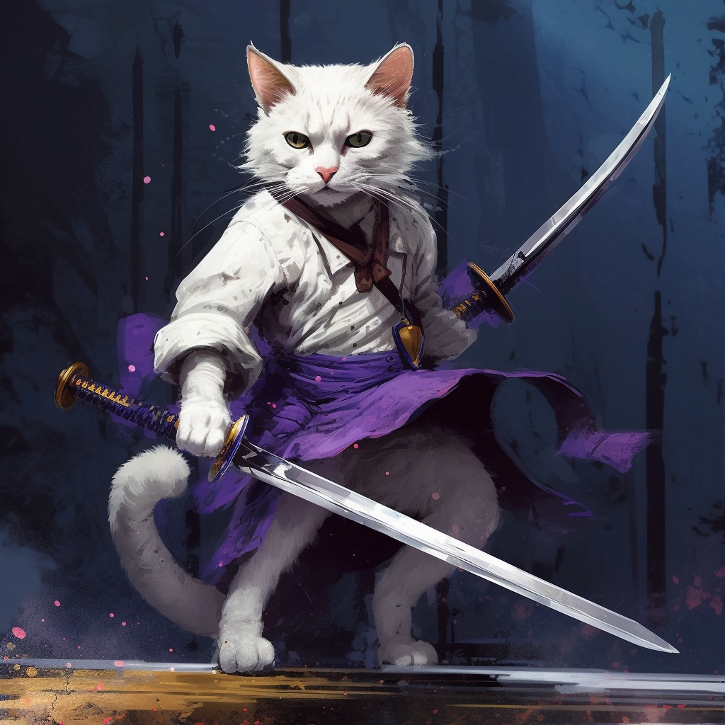 Thorn Cat: The Charming Sword-Wielding Feline