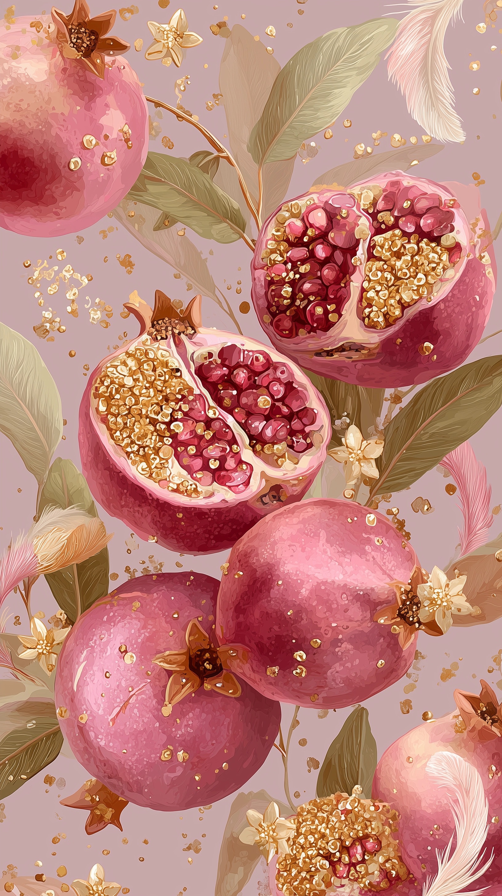 Boho Chic: Hand-Drawn Pomegranate Illustration