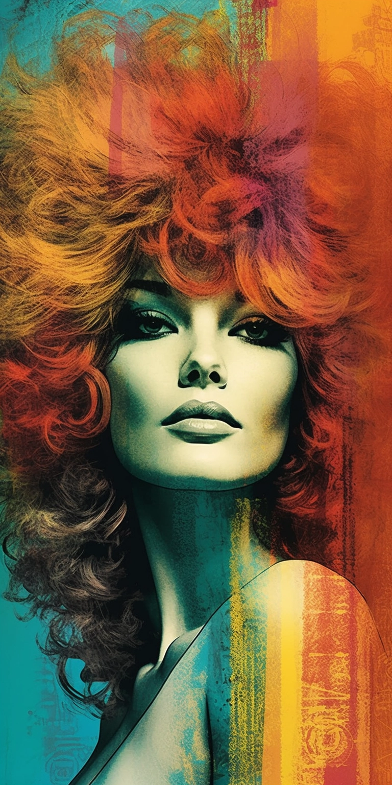 Vintage Farrah Fawcett Poster: Big Hair & Bold Colors