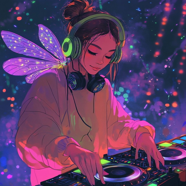 Glow Beats: Firefly DJ Raving in Style