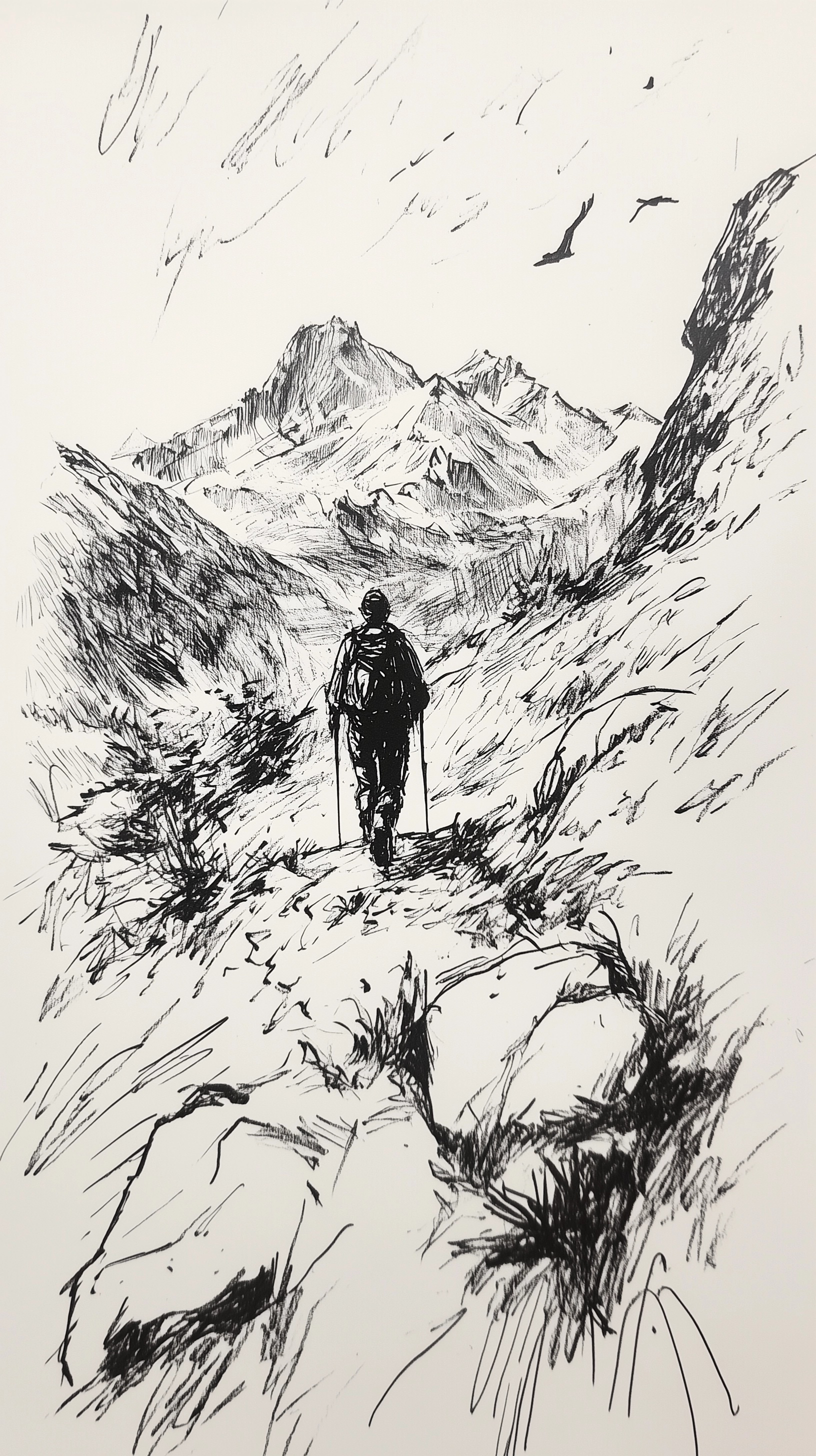 Explore Mountain Trails: Sketch Your Adventure