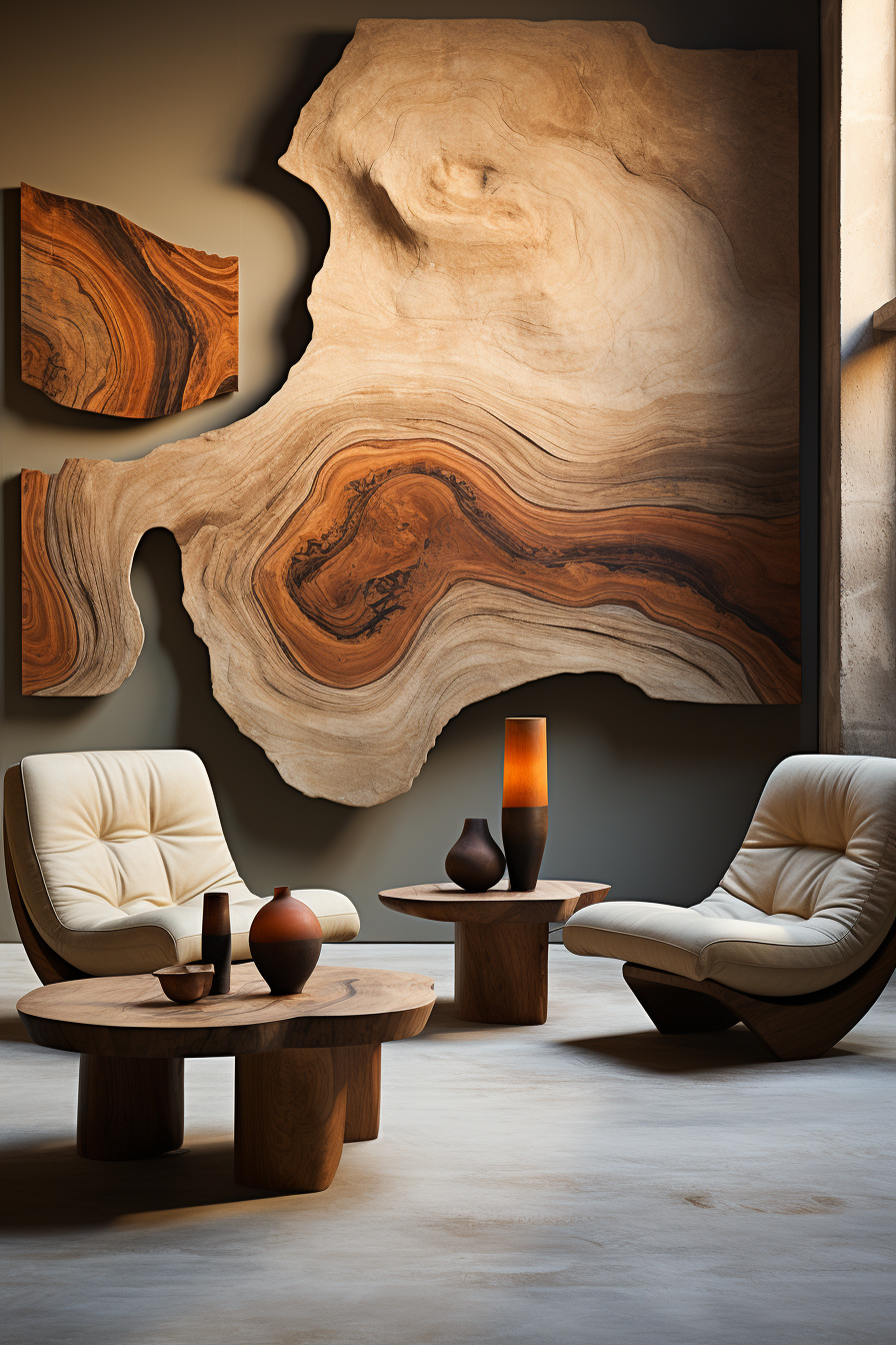 Artful Veneer Furniture: Nature-Inspired, Detailed & Camouflaged