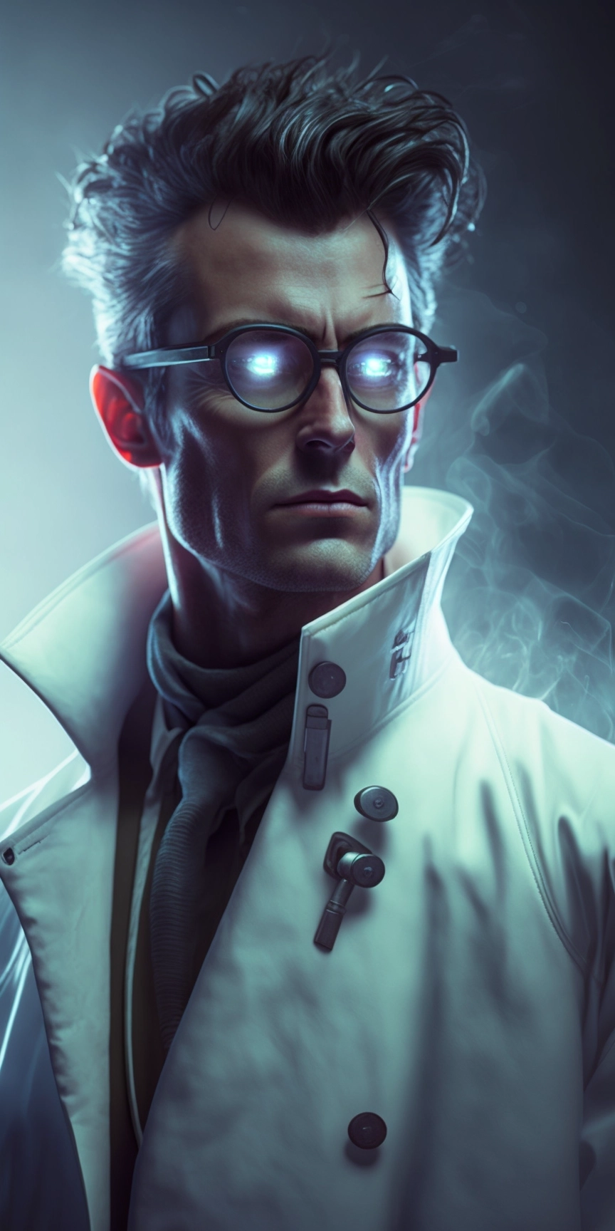 Futuristic Cyberpunk Doctor - 4K Portrait