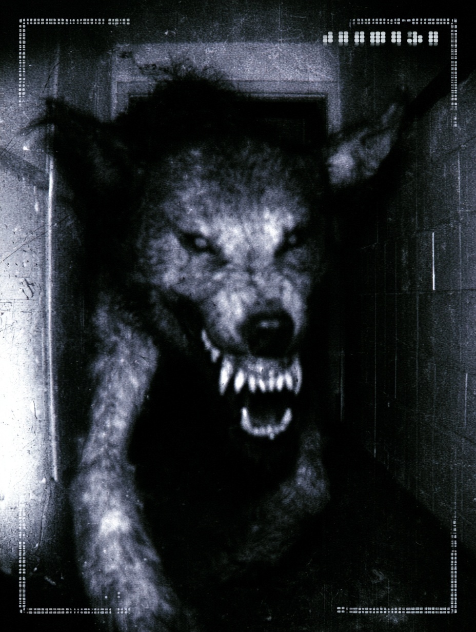 Grainy CCTV Reveals Mutant Wolf in Dark Lab