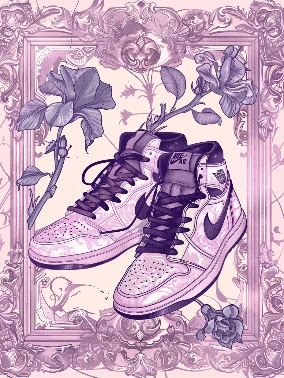 Victorian-Inspired Basketball Shoes: Retro Elegance