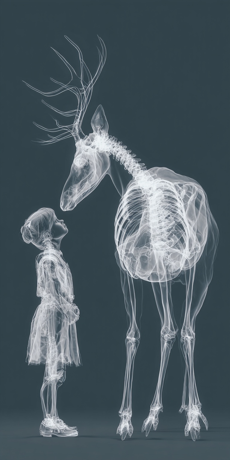 Monochrome X-Ray Art: Innocence in Nature