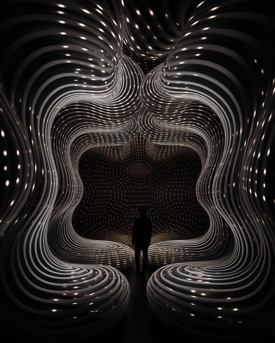 Cymatic Patterns: Epic Sculptural Installation by Ross Lovegrove