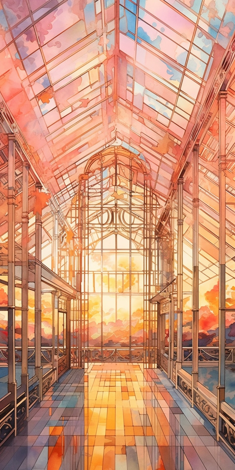 Vivid Architectural Illustrations with Dreamy Watercolors