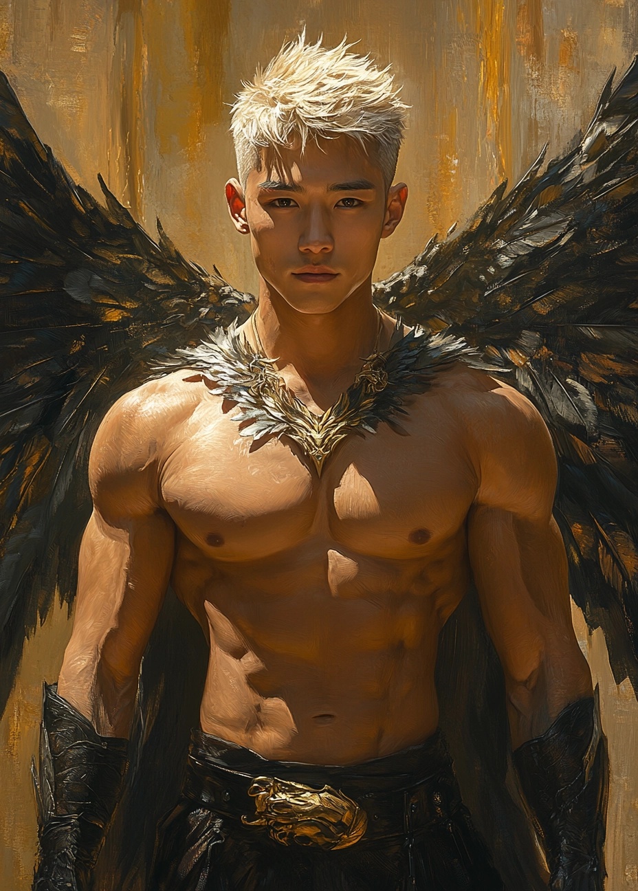 Stunning Fantasy Art: Young Hero in Cinematic Style