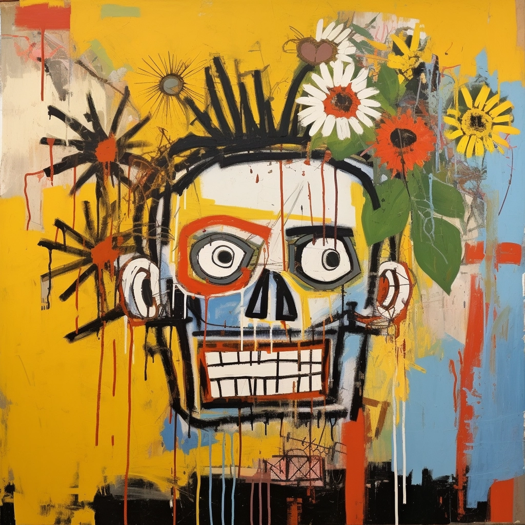 Jean Basquiat's Cavalera: High-Quality 16K Painting