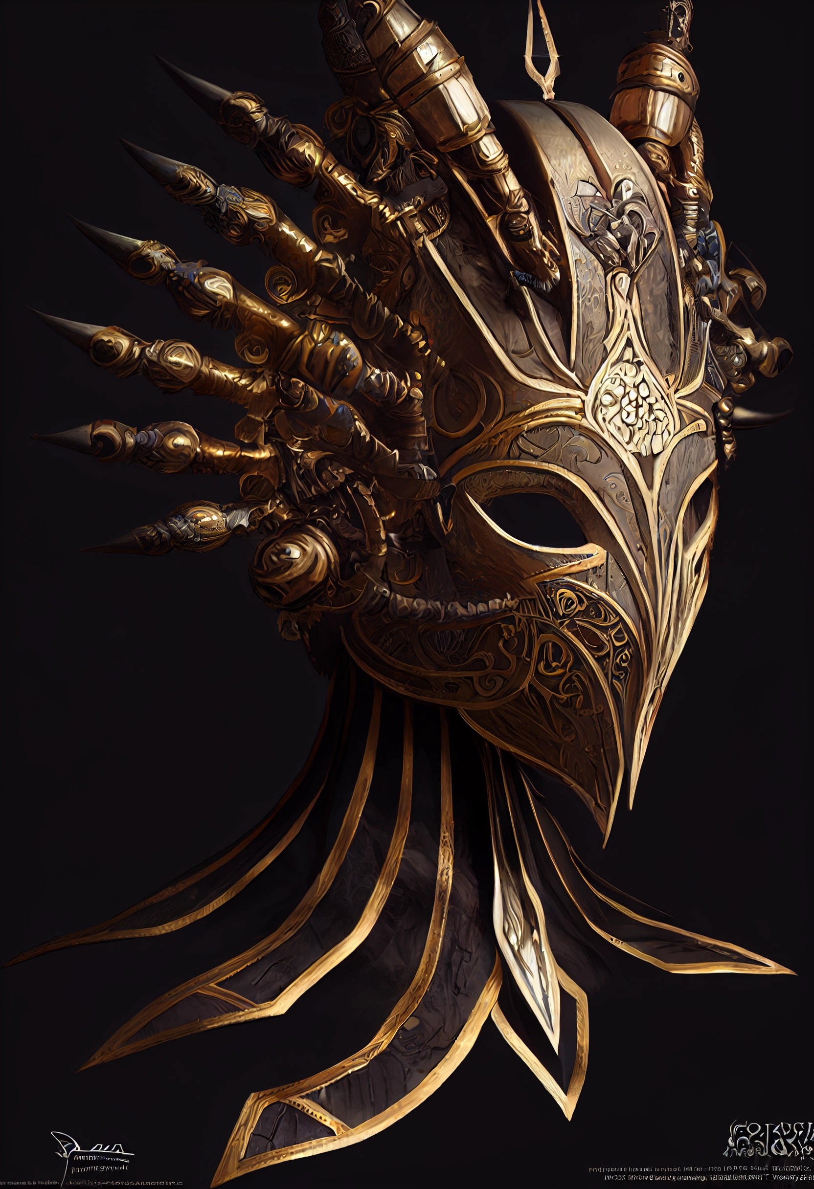 Ornate Armor Masks - World of Warcraft Style