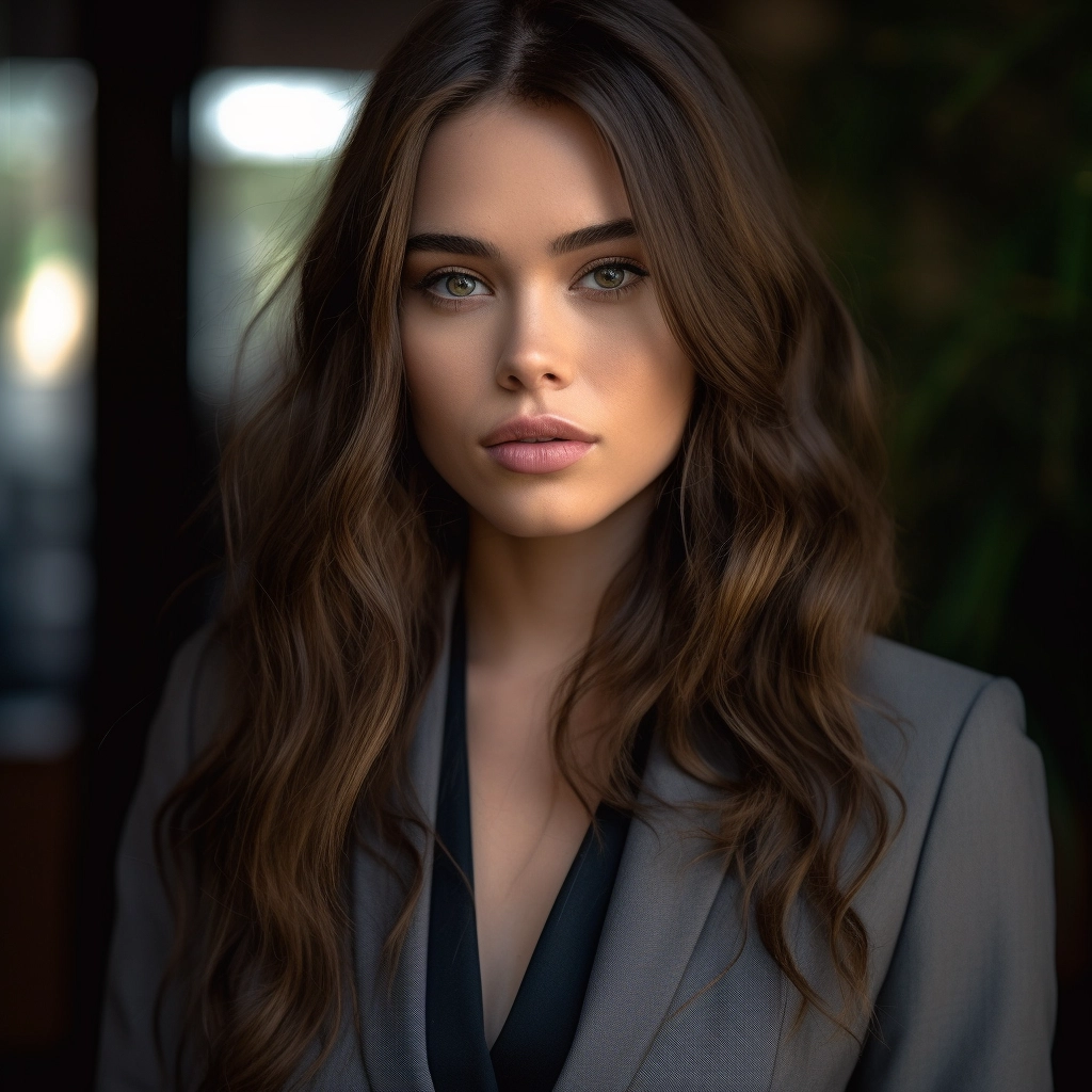 Stunning Businesswoman in High-Def 8K Photo