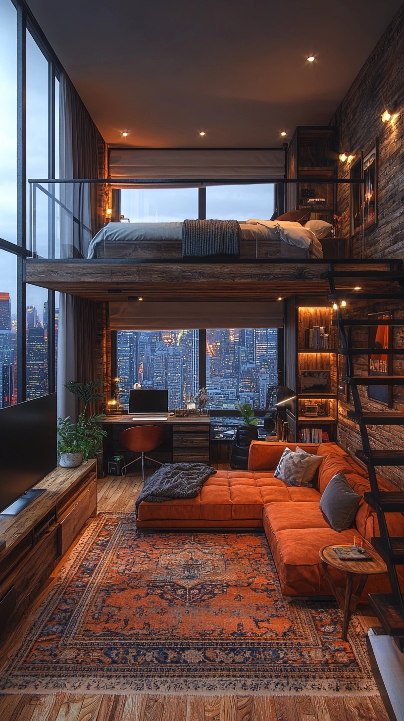 Cozy Loft Retreat with City Views & Modern Comforts