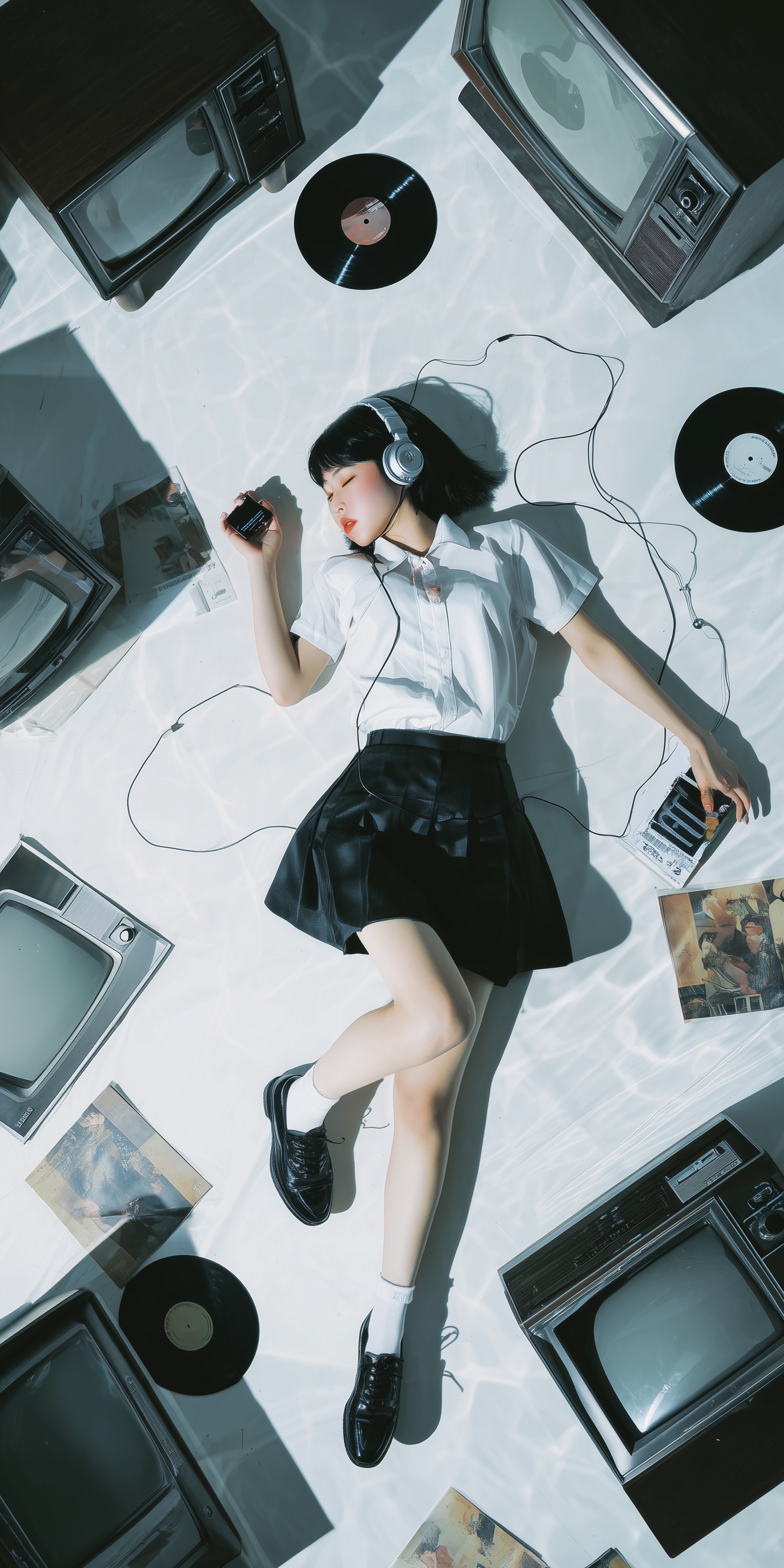 Nostalgic Vibes: Japanese Schoolgirl Scene