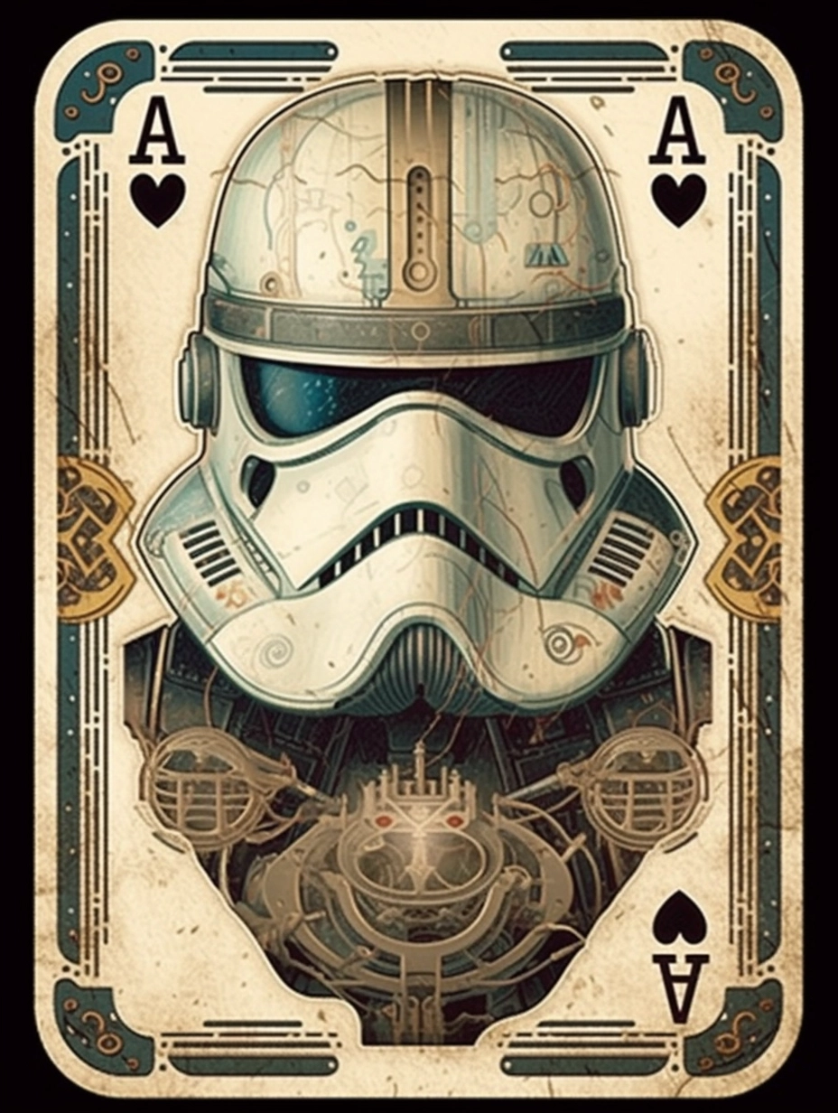 Star Wars Playing Cards with Insane Loish Style Details