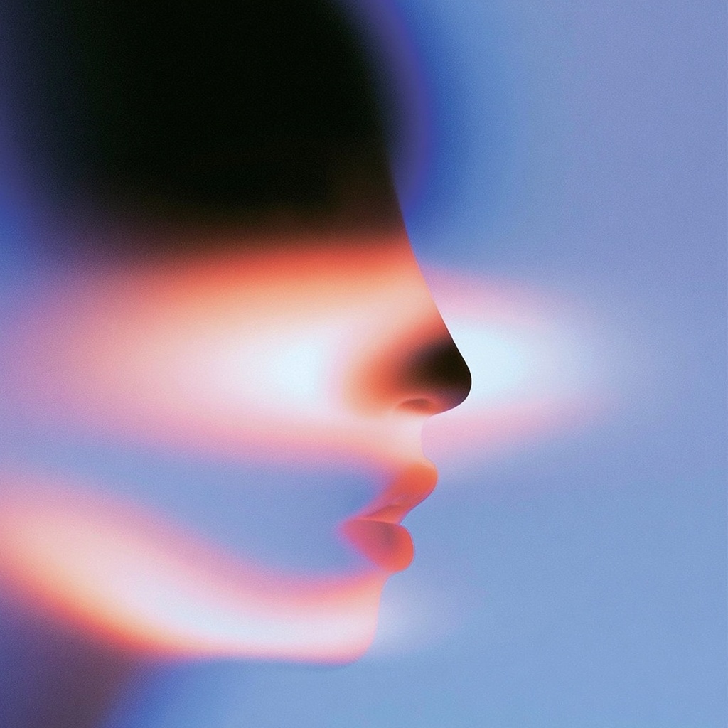 Abstract Floating Portraits: Unique Album Cover Art