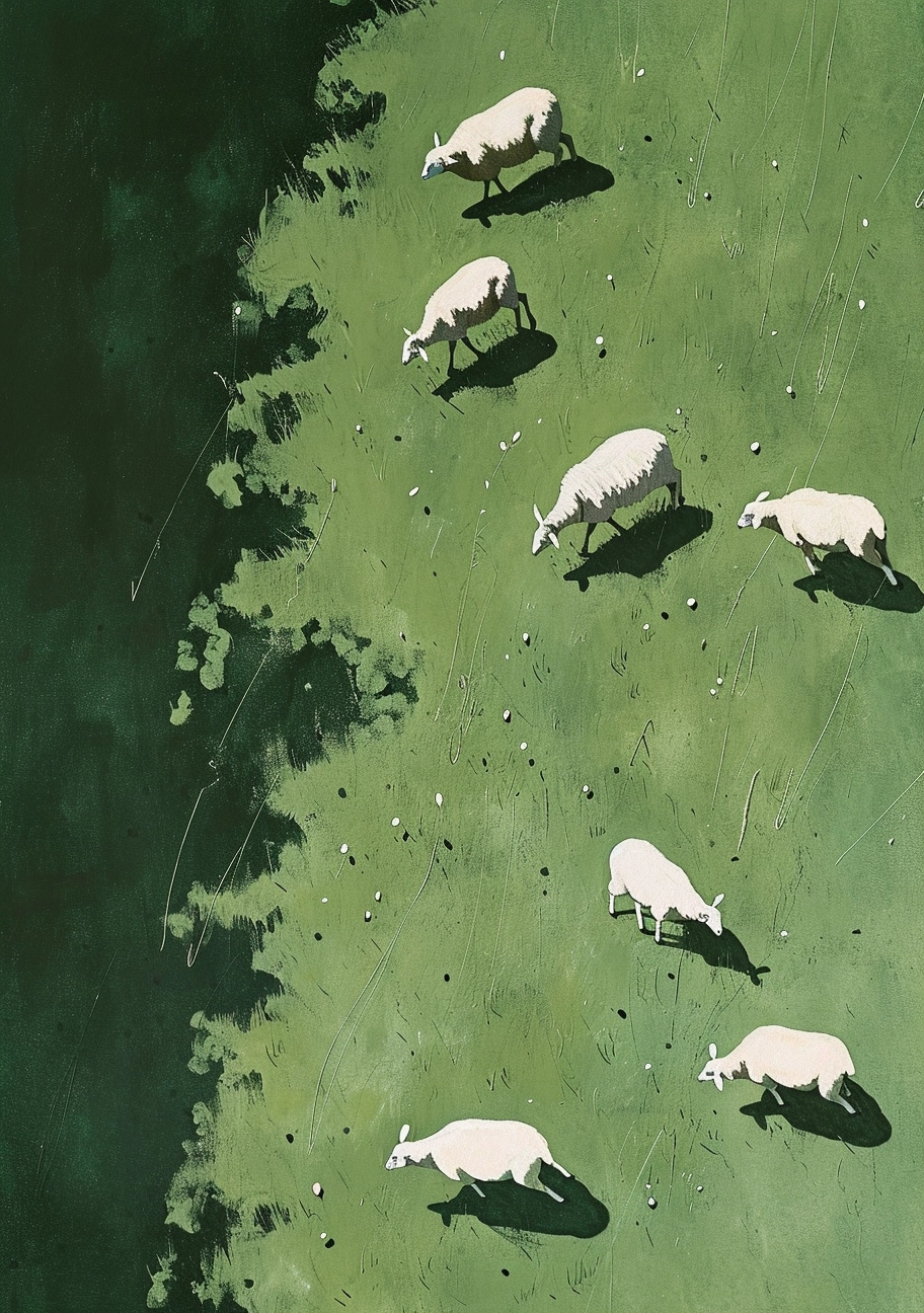 Neo-Academic Sheep: Contained Chaos in Alessandro Gottardo Style