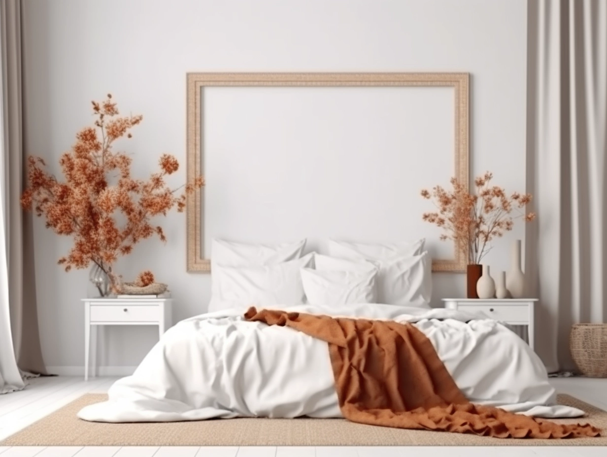 Boho Bedroom Mockup Gallery Frame