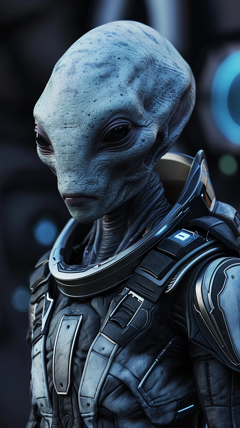 Zeta Reticulan: Gray Alien in a Space Suit