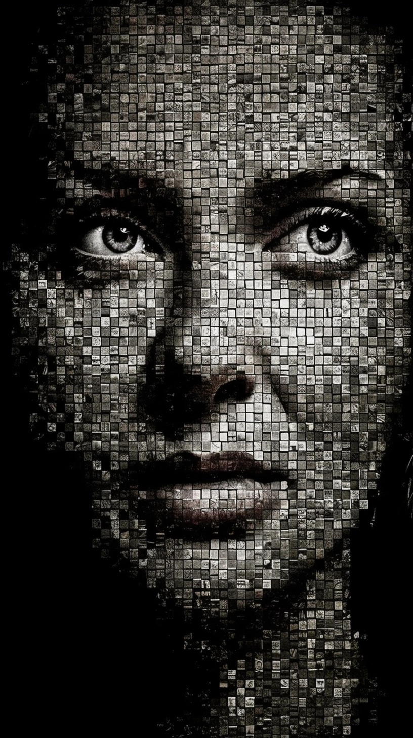 Pixelated Portraits: Enigmatic Women