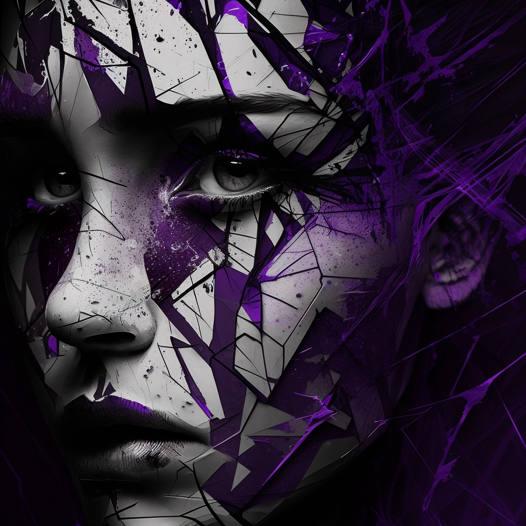 Violet Intrigue: Exploring Emotions and Abstractions